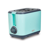 Dash Tostadora Para 2 Rebanadas Diseño Compacto Ranura ancha para bagels, pan y waffles Ajuste de tostado + botón de descongelar Color Aqua Fácil de usar