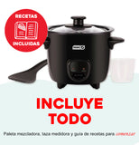 Mini Olla Arrocera Antiadherente Extraíble Negro Dash