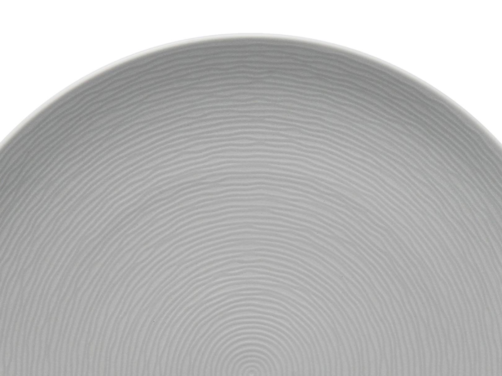 Plato trinche Gog Swirl gris 28 cm porcelana Noritake