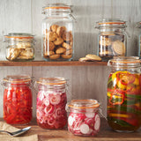 Frasco de vidrio clip rojo con tapa 500 ml Kilner