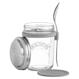 Frasco de vidrio con tapa y cuchara 350 ml Kilner