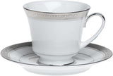 Vajilla individual 5 piezas Crestwood platinum porcelana Noritake