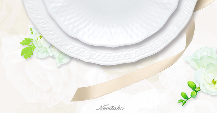 Vajilla porcelana Cher Blanc 5 piezas Noritake