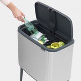 Bote basura doble cubo acero 11/23 L Brabantia