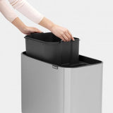 Bote basura doble cubo acero 11/23 L Brabantia