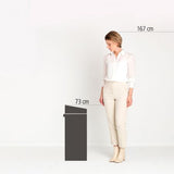 Bote de basura touch bin acero inoxidable blanco 40 L Brabantia
