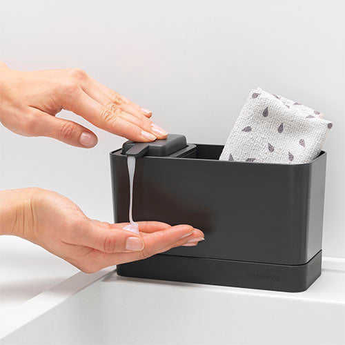 Organizador con dispensador plástico gris Brabantia