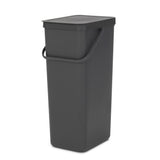 Bote para reciclar con asa rectangular gris 40 L Brabantia