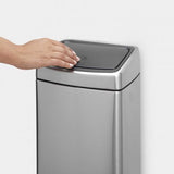 Bote para basura touch bin 10 L rectangular Brabantia