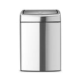 Bote para basura touch bin 10 L rectangular Brabantia