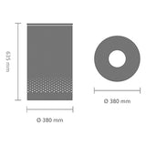 Bote ropa 60 L tapa de plástico gris Brabantia