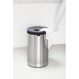 Bote ropa 60 L tapa de plástico gris Brabantia