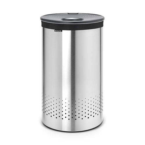 Bote ropa 60 L tapa de plástico gris Brabantia
