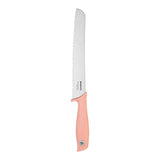 Cuchillo para pan con mango rosa Brabantia