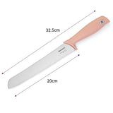 Cuchillo para pan con mango rosa Brabantia