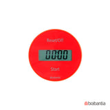 Temporizador digital rojo 7.5 x 2.5 cm Brabantia