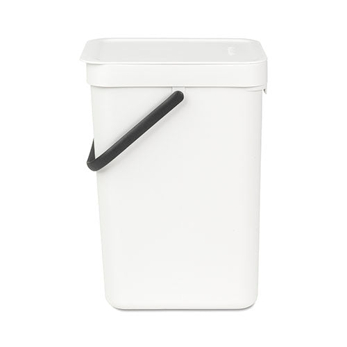 Cubo reciclaje con asa blanco 12 L Brabantia