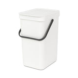 Cubo reciclaje con asa blanco 12 L Brabantia