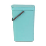 Cubo reciclaje con asa menta 16 L Brabantia desc