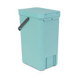 Cubo reciclaje con asa menta 16 L Brabantia desc
