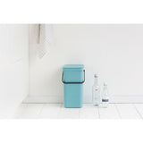 Cubo reciclaje con asa menta 16 L Brabantia desc