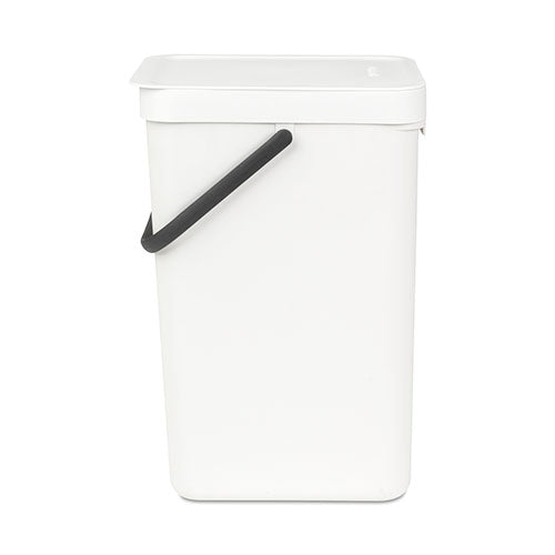 Cubo reciclaje con asa blanco 16 L Brabantia