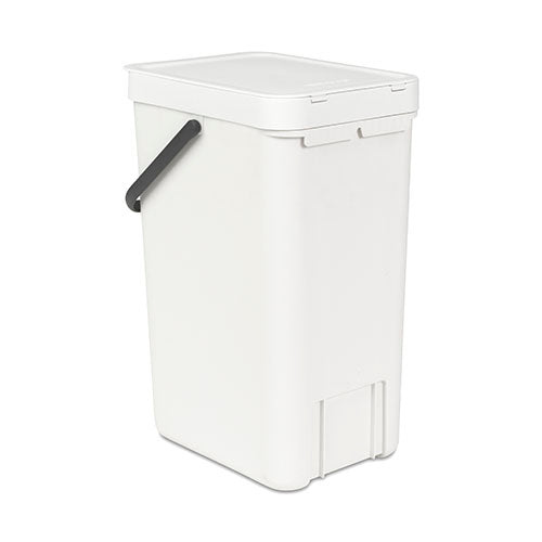 Cubo reciclaje con asa blanco 16 L Brabantia