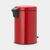Bote de basura cubo Newicon plástico rojo 12 L Brabantia