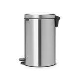 Bote de basura con pedal newi acero inoxidable mate/plástico 20 L Brabantia