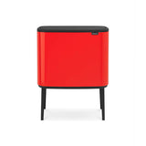 Bote de basura cubo acero rojo 36 L Brabantia