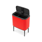 Bote de basura cubo acero rojo 36 L Brabantia