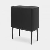 Bote basura doble cubo acero negro 11/23L. Brabantia