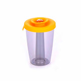 Dispensador con tapa silicón naranja 600 ml Vacuvin