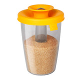 Dispensador con tapa silicón naranja 600 ml Vacuvin