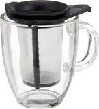 Juego de tarro té / colador vaso negro 350 ml Bodum