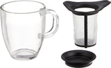 Juego de tarro té / colador vaso negro 350 ml Bodum