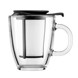 Juego de tarro té / colador vaso negro 350 ml Bodum