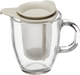 Juego tarro té / colador vaso blanco 350 ml Bodum