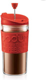 Juego termo prensa francesa doble pared rojo 350 ml Bodum