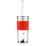 Juego termo prensa francesa doble pared rojo 350 ml Bodum