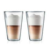 Juego canteen vaso vidrio doble pared 400 ml Bodum