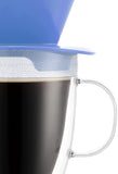 Taza doble pared con filtro para café 310 ml azul Bodum