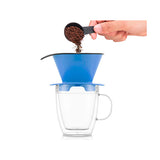 Taza doble pared con filtro para café 310 ml azul Bodum