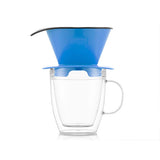 Taza doble pared con filtro para café 310 ml azul Bodum