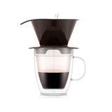 Taza doble pared con filtro para café 310 ml café oscuro Bodum