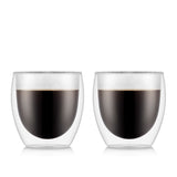 Juego 2 vasos para café doble pared 250 ml Pavina Bodum