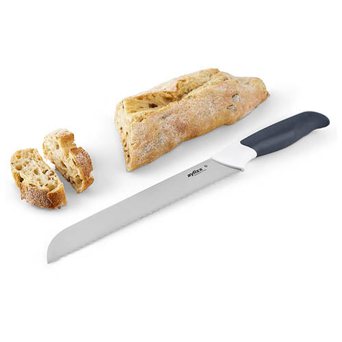 Cuchillo para pan acero inoxidable con funda azul 20 cm Zyliss