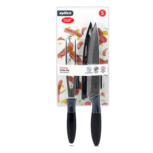 Set de 2 piezas para Trinchar - Cuchillo para Carne 20 cm