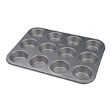 Molde para panque 12 cavidades acero 5cm Patisse