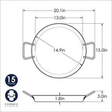 Paellera con asas aluminio/acero 38 cm Nordicware